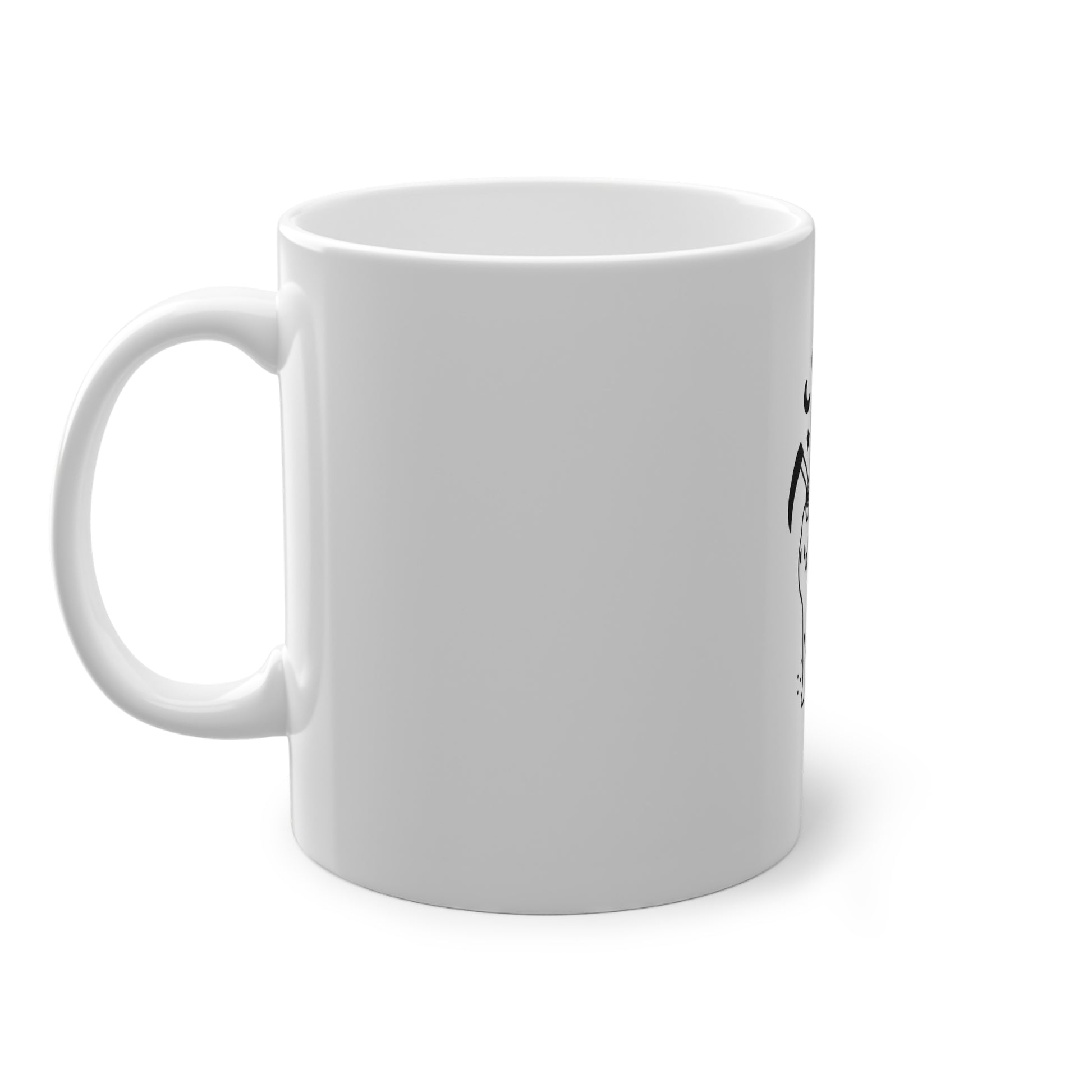 Grim Reaper Riding a Cat Mug
