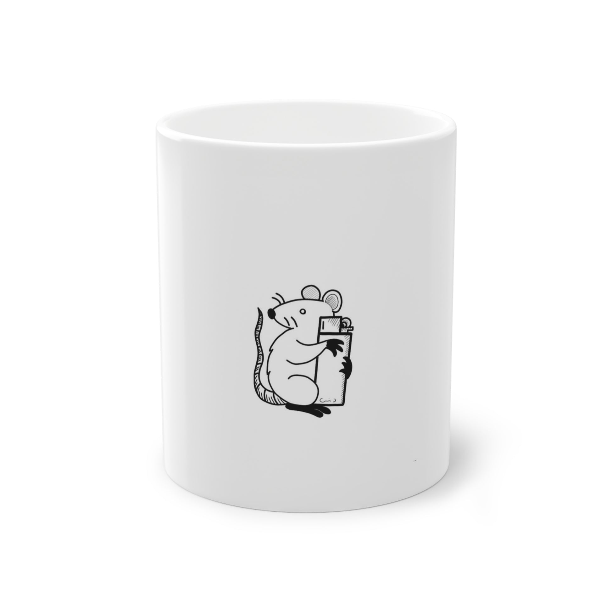 Cute Mouse Holding a Lighter Mug
