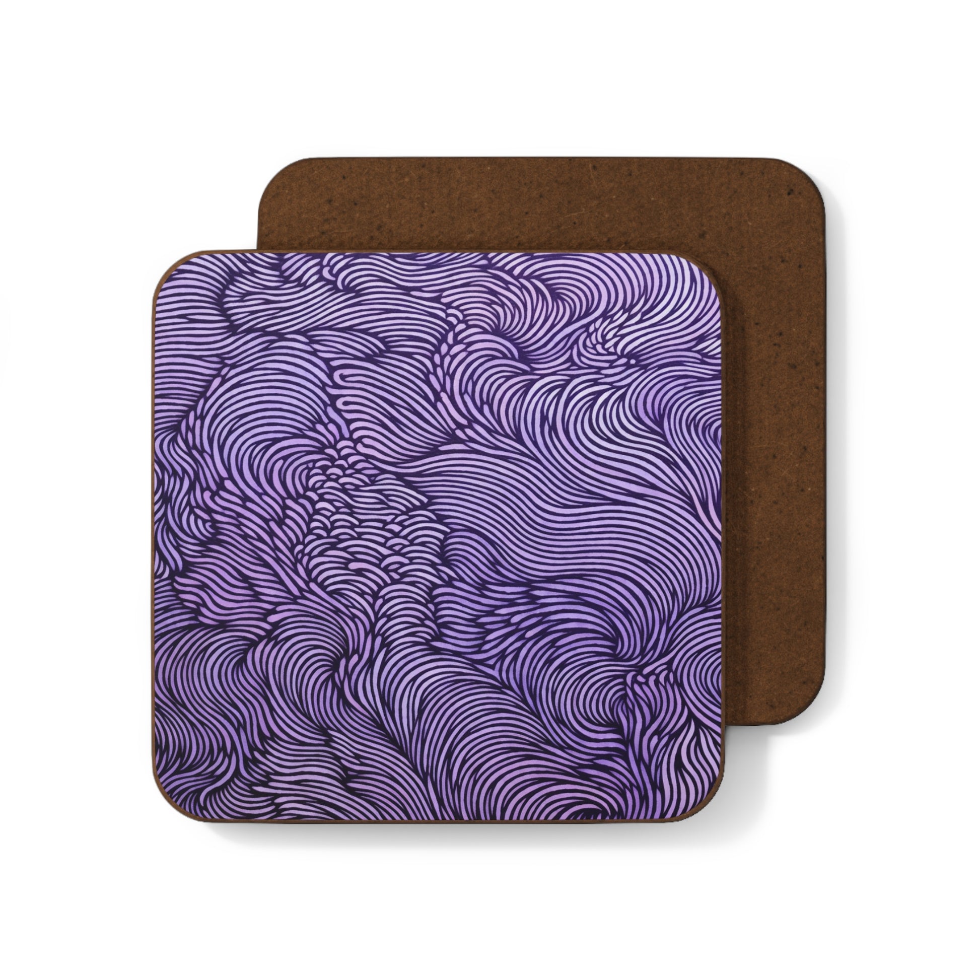 Artistic Purple Swirl - Coaster